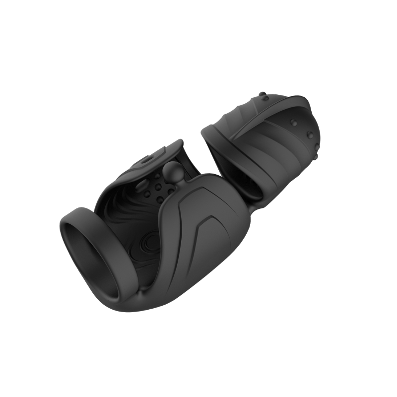 Black penis pump device on transparent background