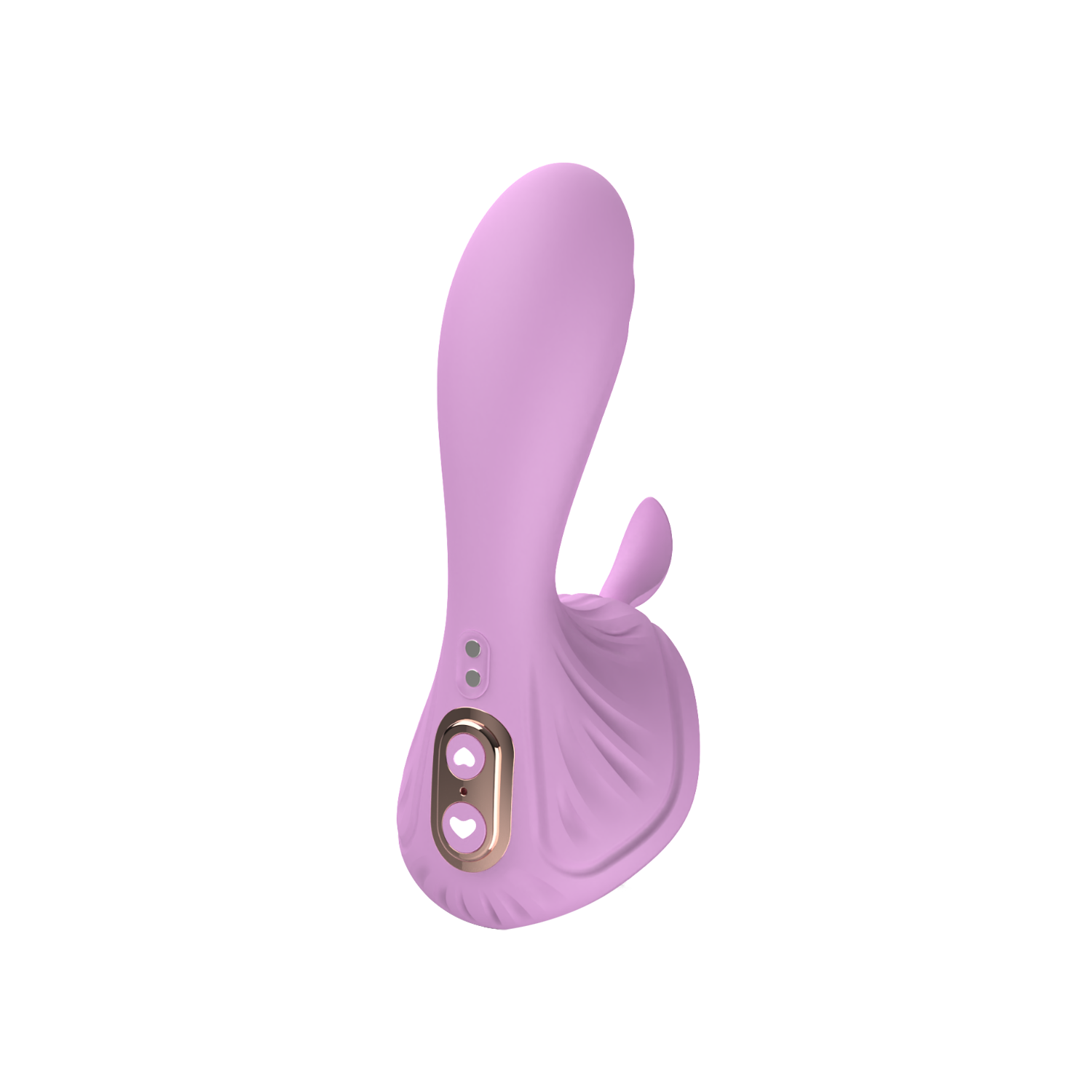 Purple dual vibrator on transparent background
